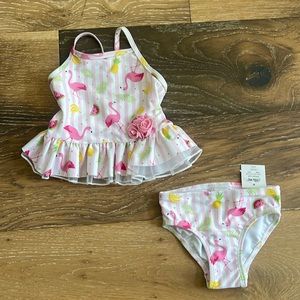 NWT Little Me Swimsuit 6-9 months 2 pc